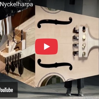 Kopf einer nyckelharpa