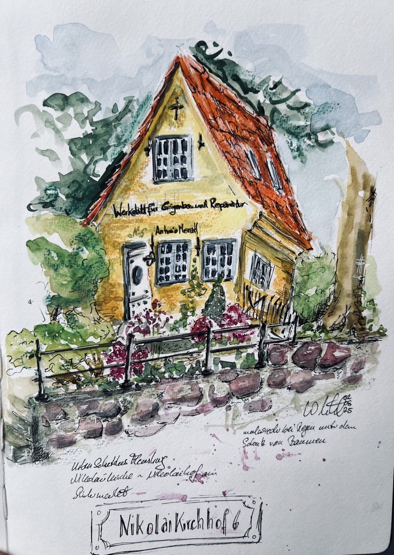 ein gemaltes bild meines hauses