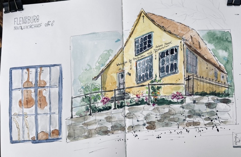 ein gemaltes bild meines hauses